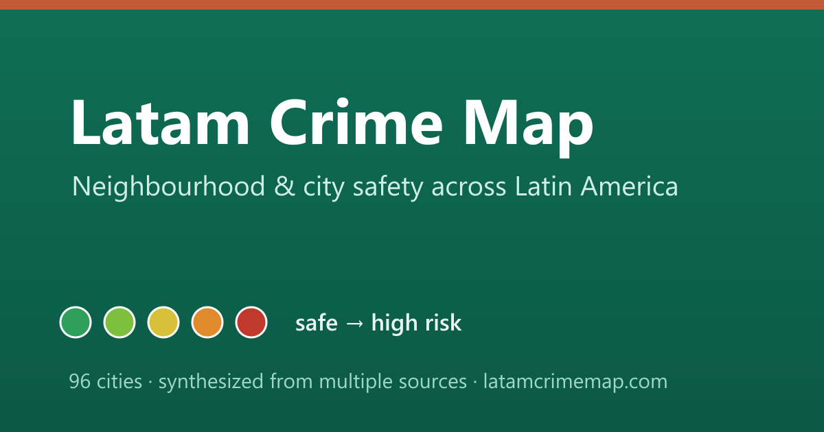 Concepción safety map showing incident risk by district